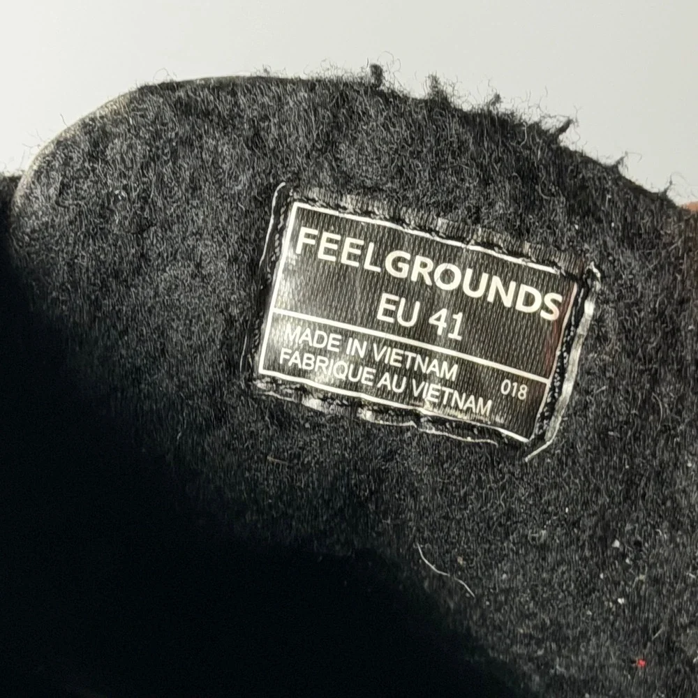 Feelgrounds Patrol Winter Boots EU 41 Dark Grey Vegan Leather Barefoot Zero Drop